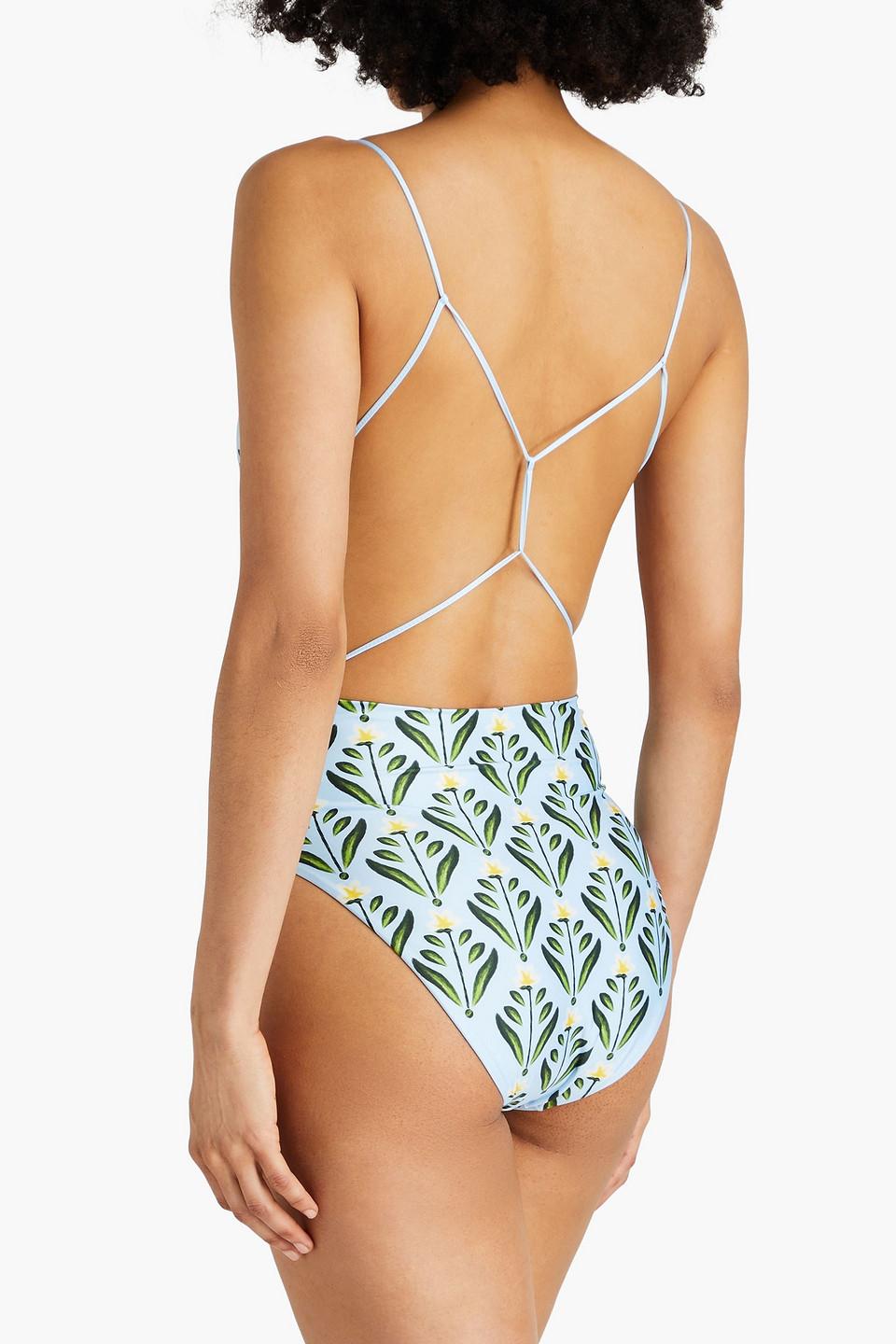 Cerámica Margarita floral-print swimsuit