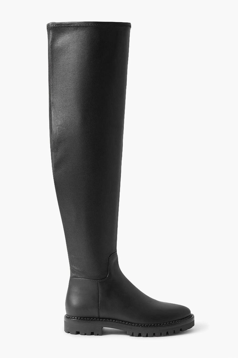 Cabria stretch-leather over-the-knee boots