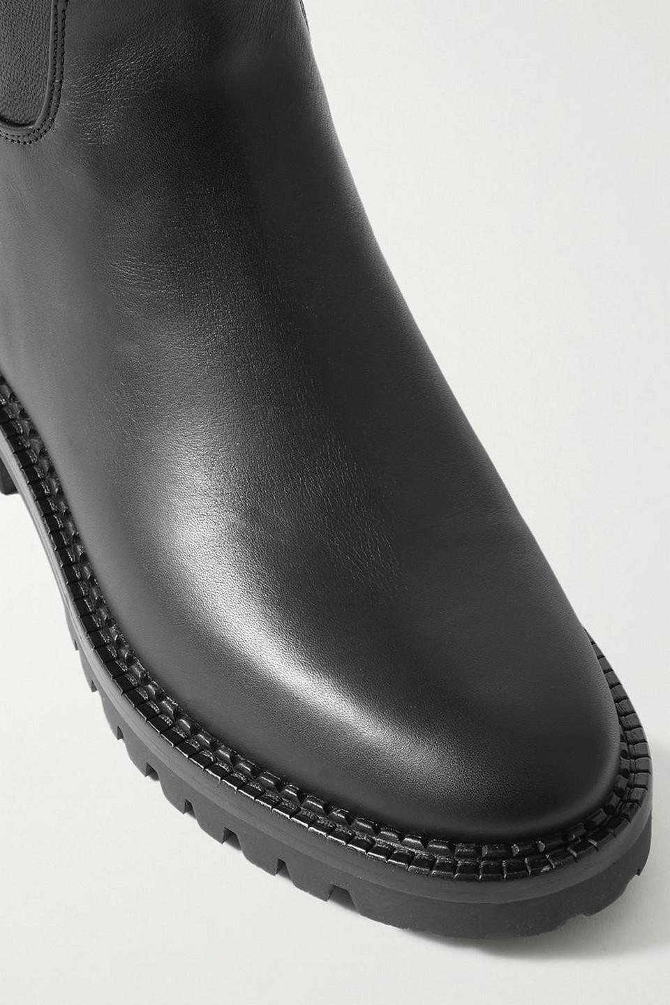 Cabria stretch-leather over-the-knee boots