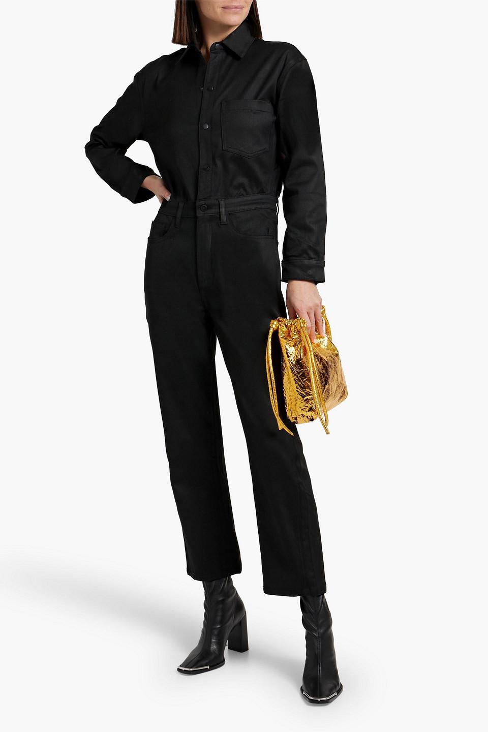 Freja coated denim jumpsuit