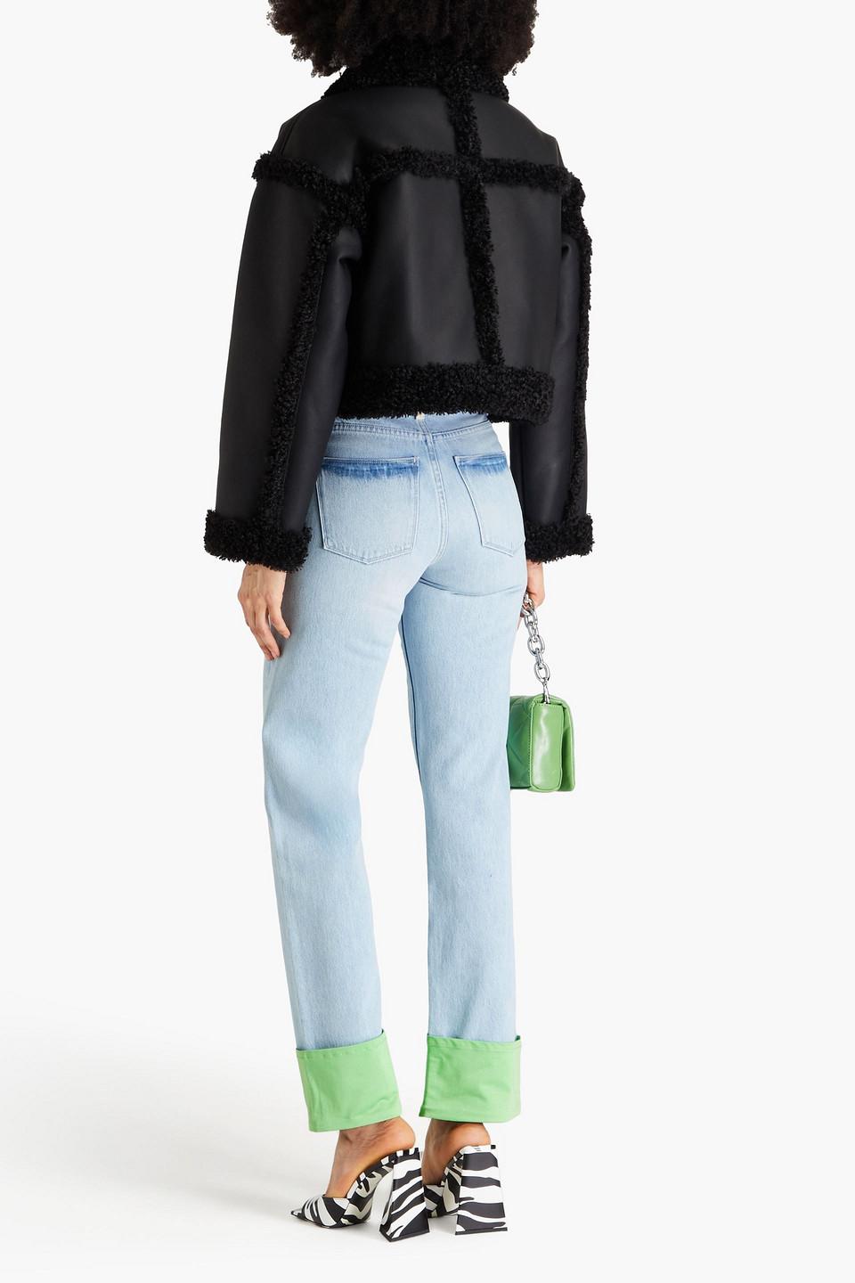 Poppy high-rise straight-leg jeans