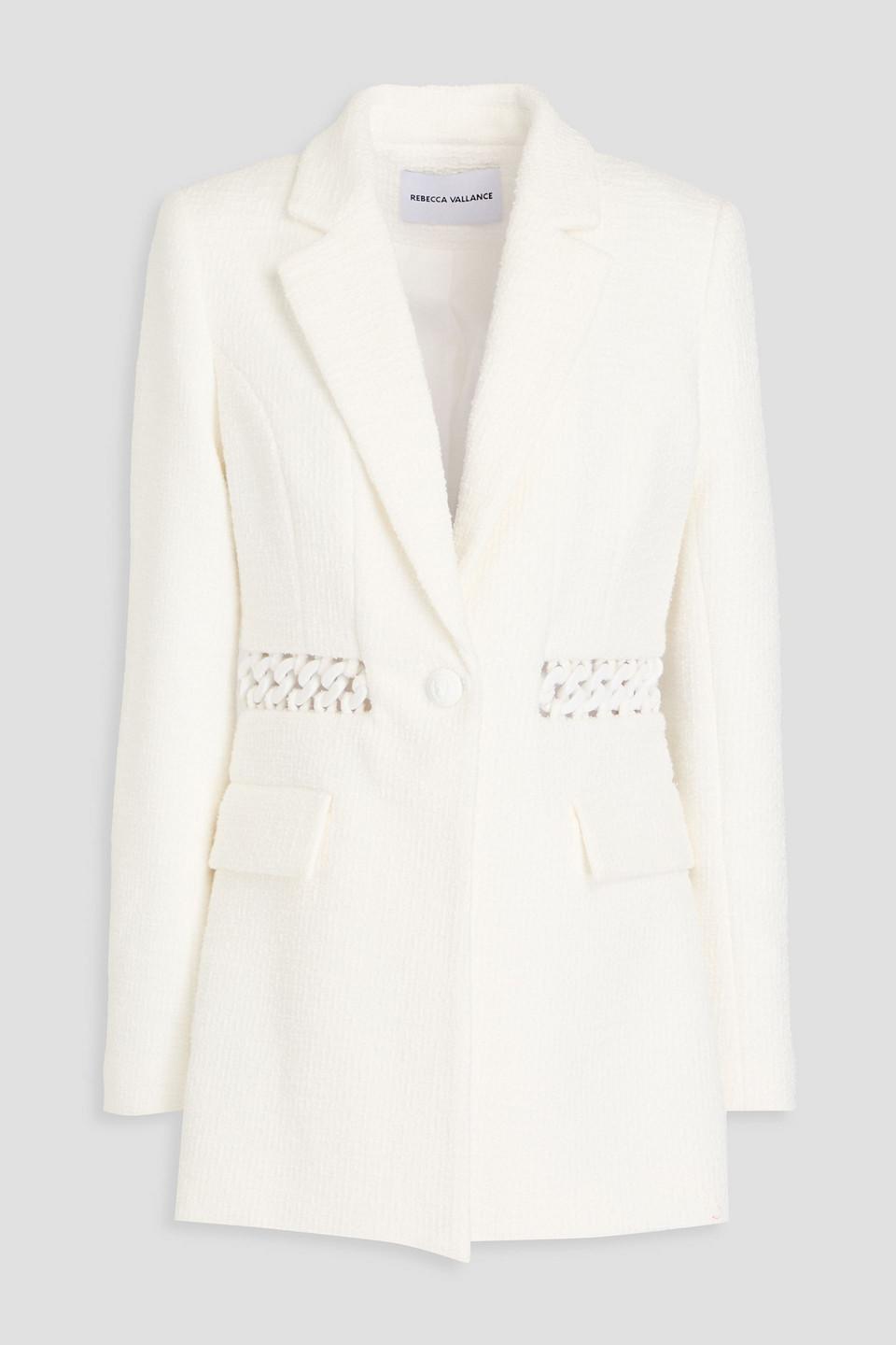 Claire Chain-Embellished Boucle-Tweed Blazer