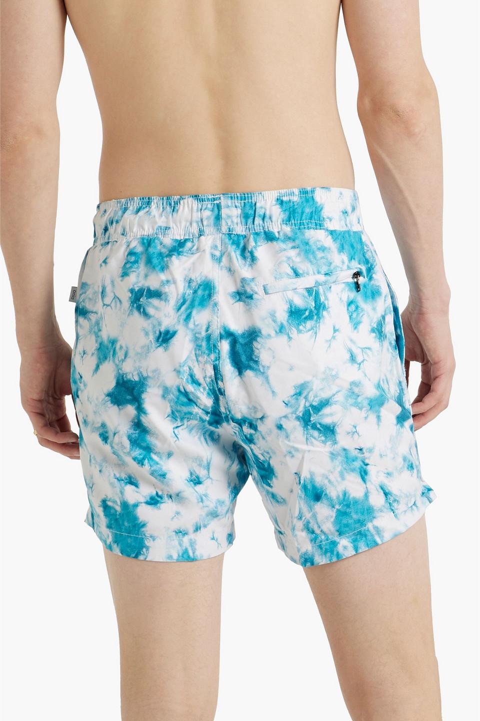 Charles mid-length printed swim shorts