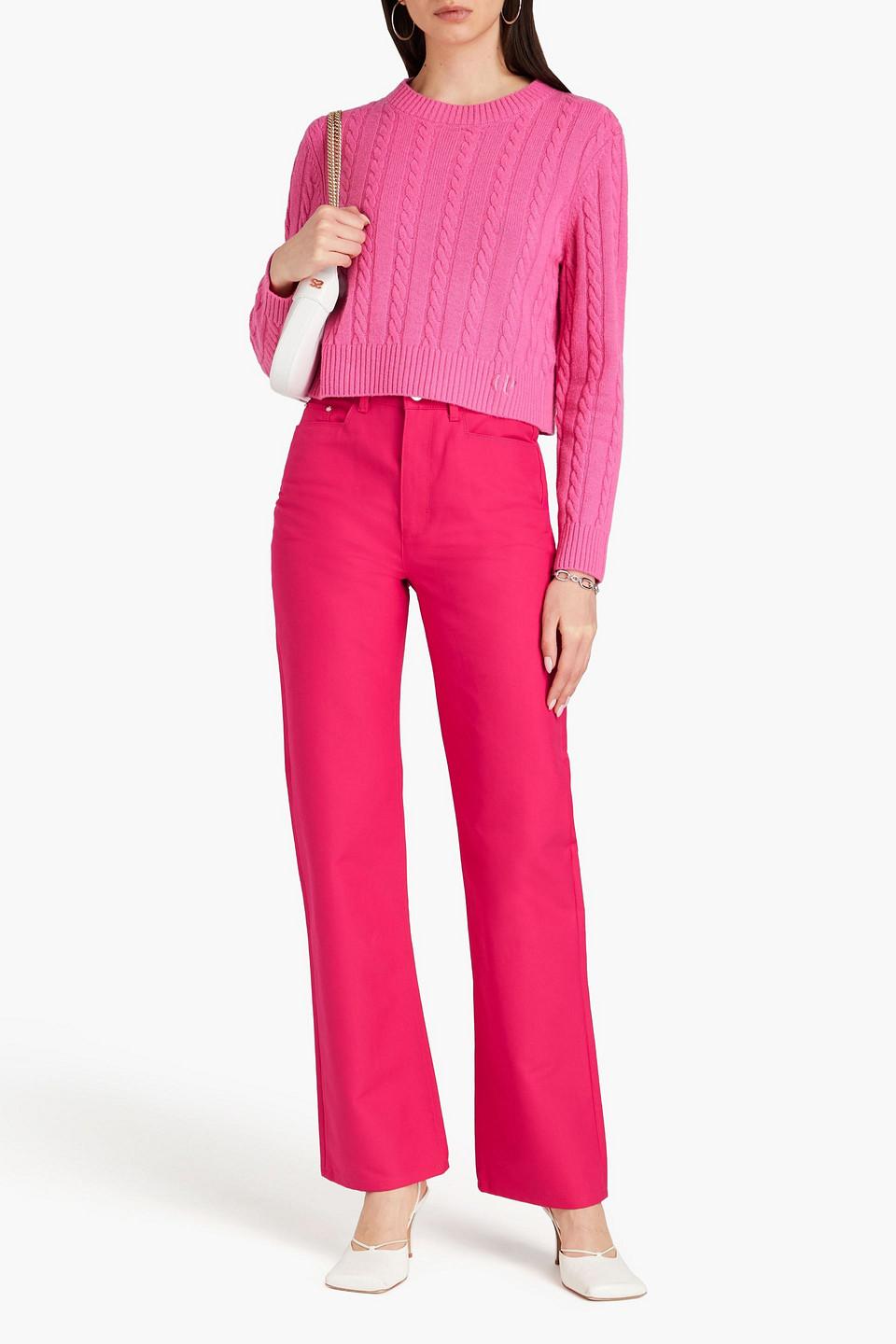 Rose high-rise straight-leg jeans