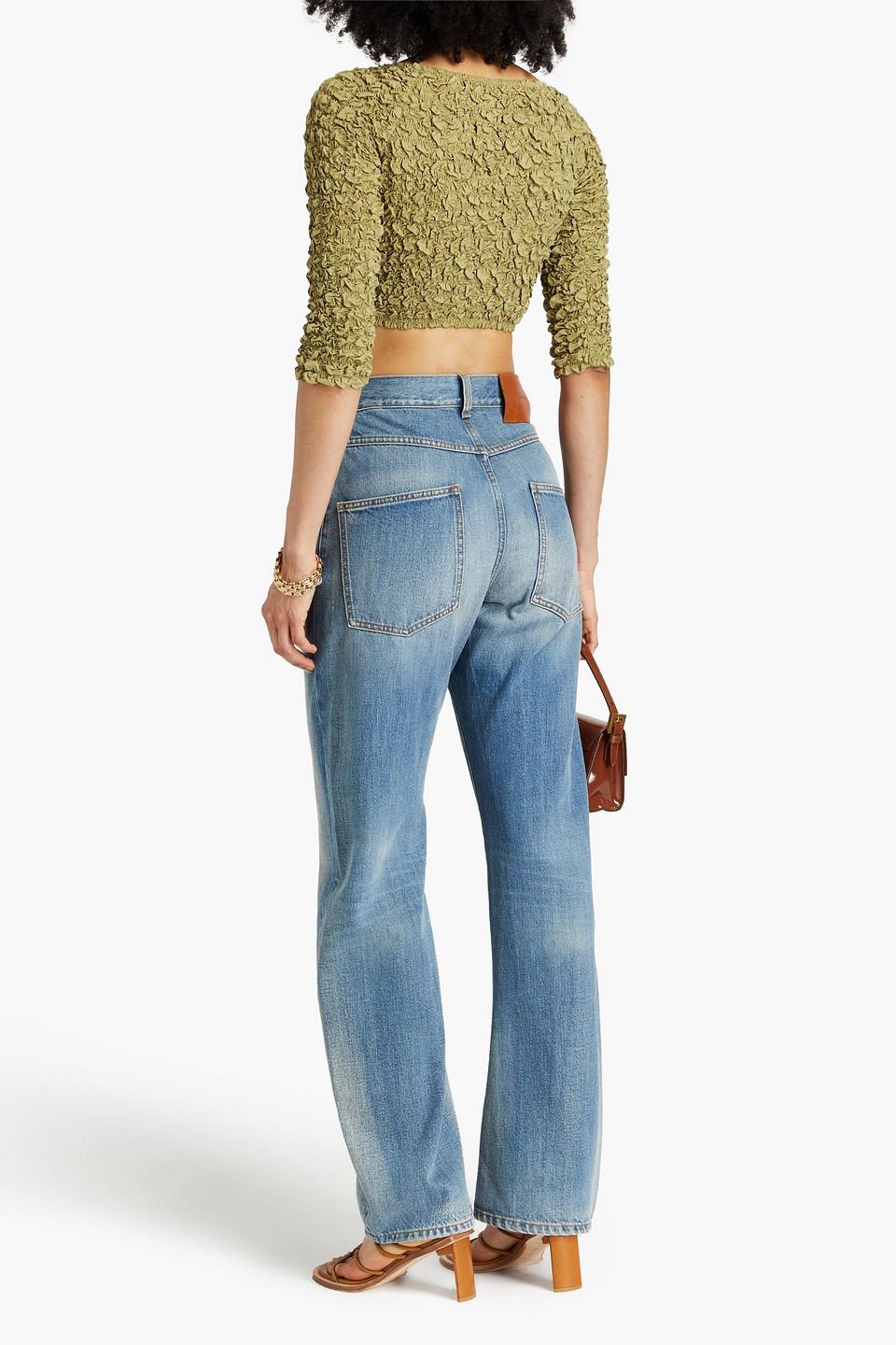 Aja cropped TENCEL™ Lyocell popcorn top