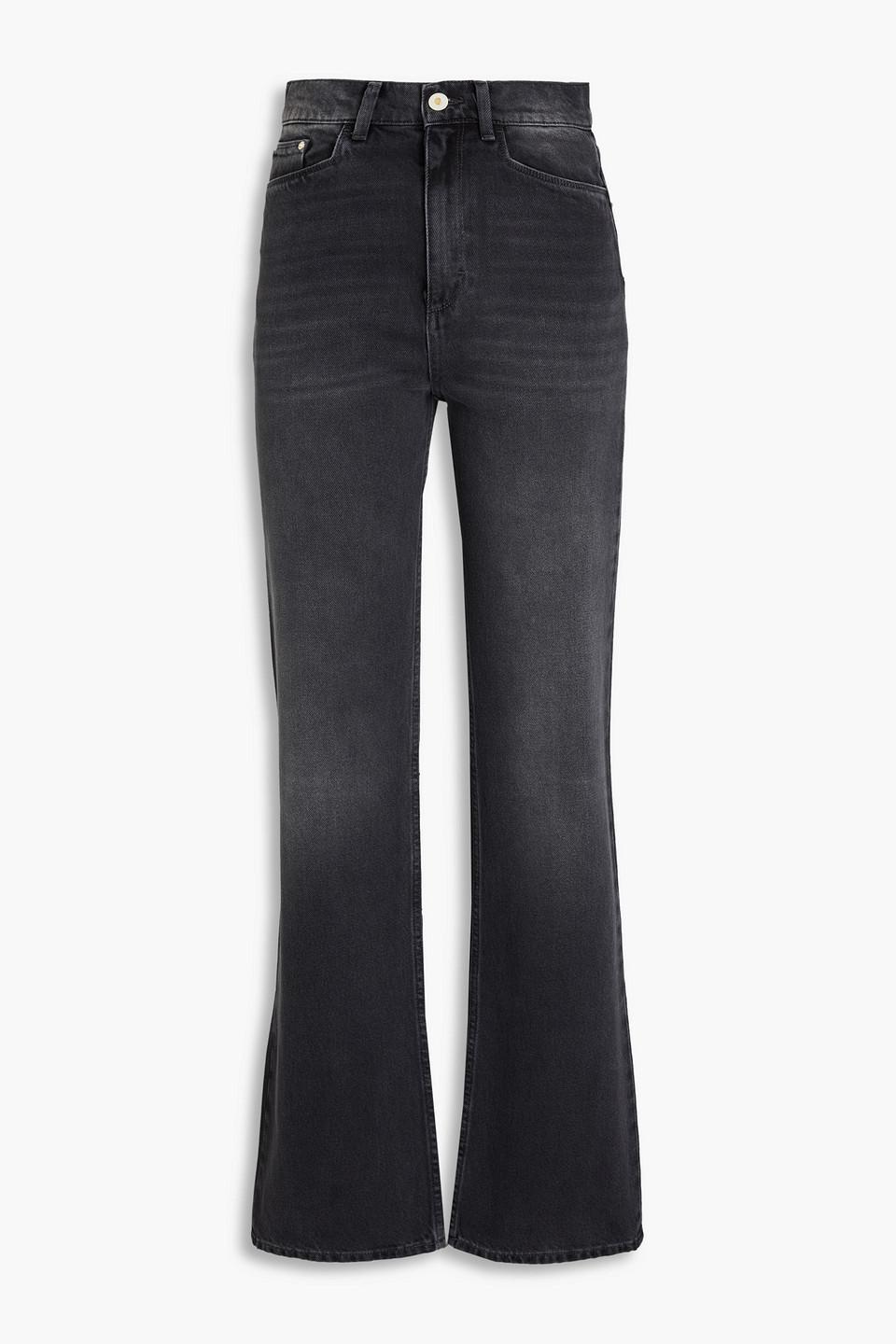 Rose high-rise straight-leg jeans