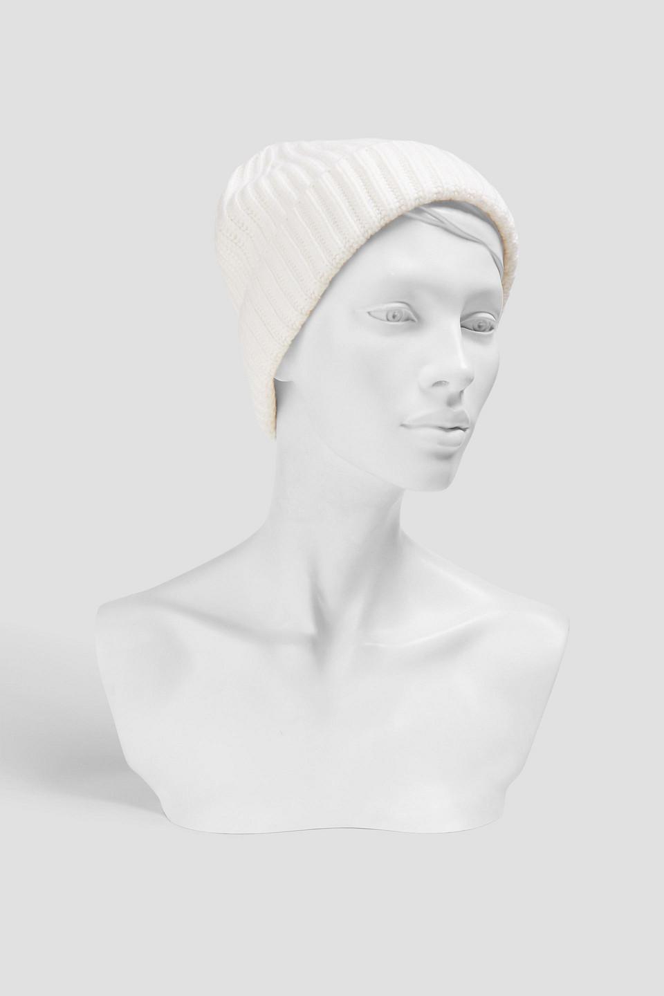 Lutz ribbed cashmere beanie