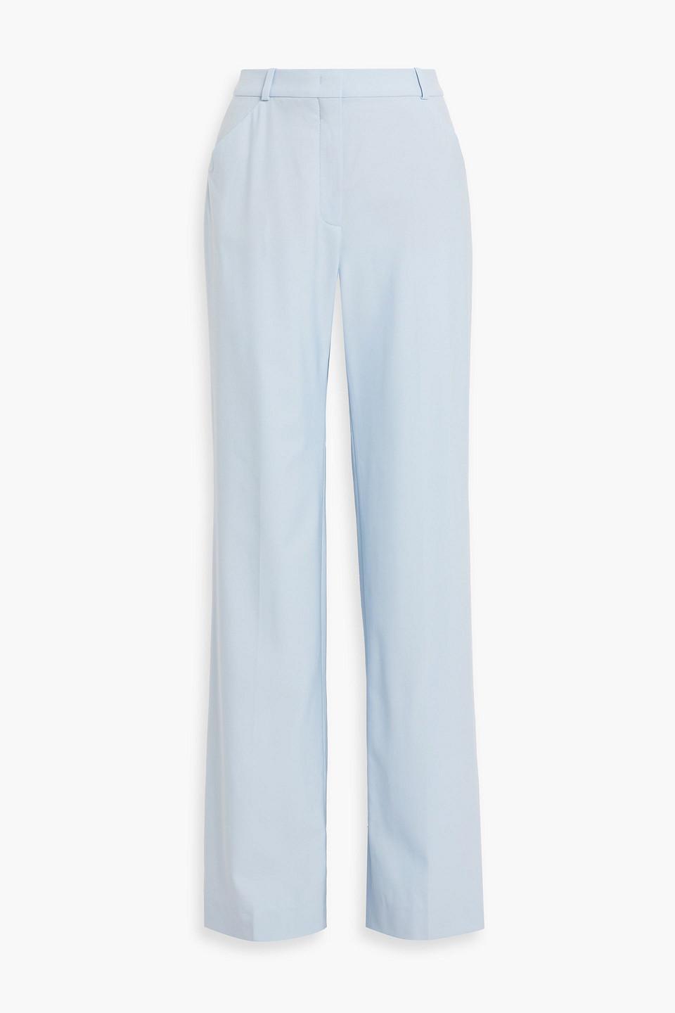 Cupro-blend wide-leg pants