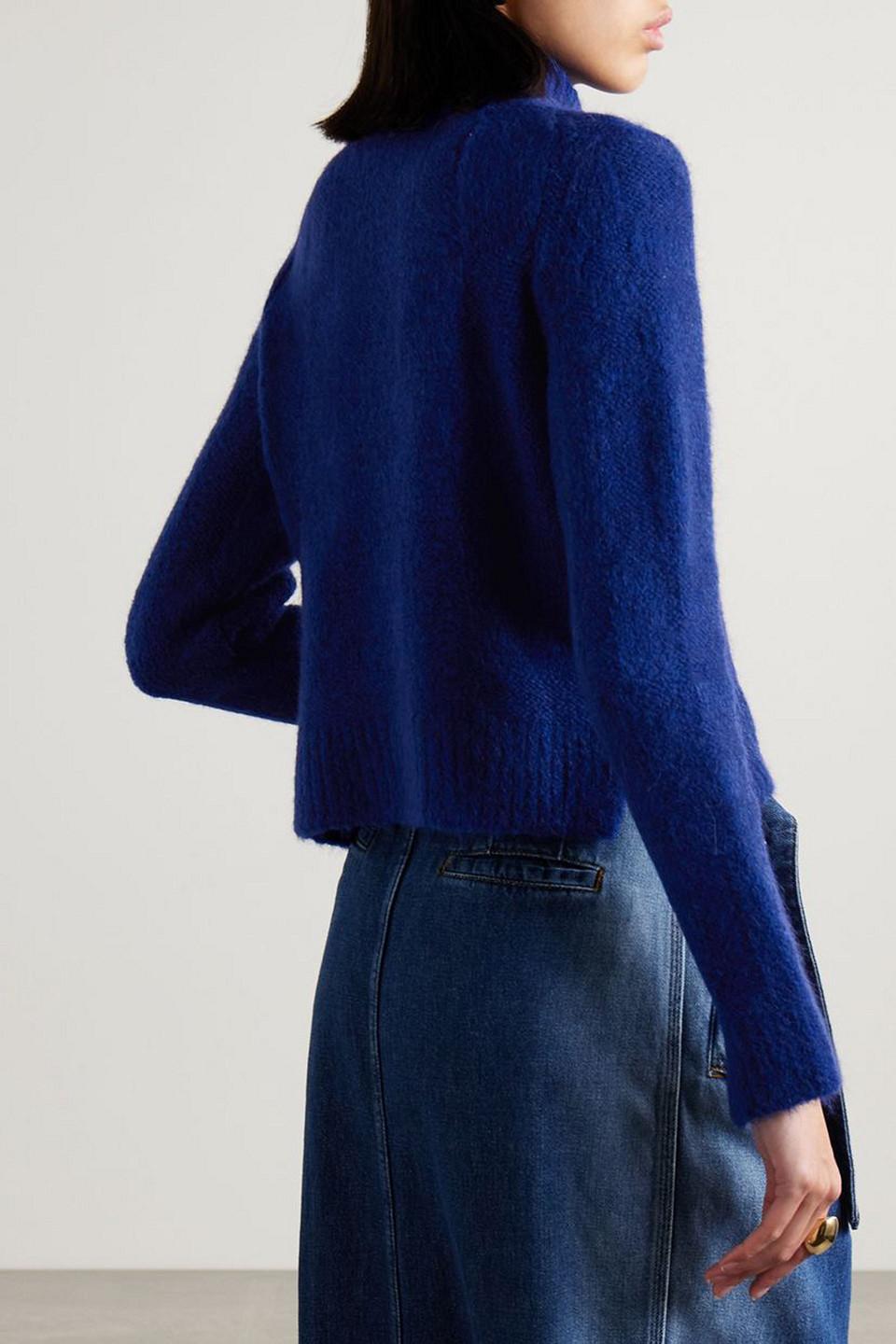 Brigitt brushed knitted turtleneck sweater