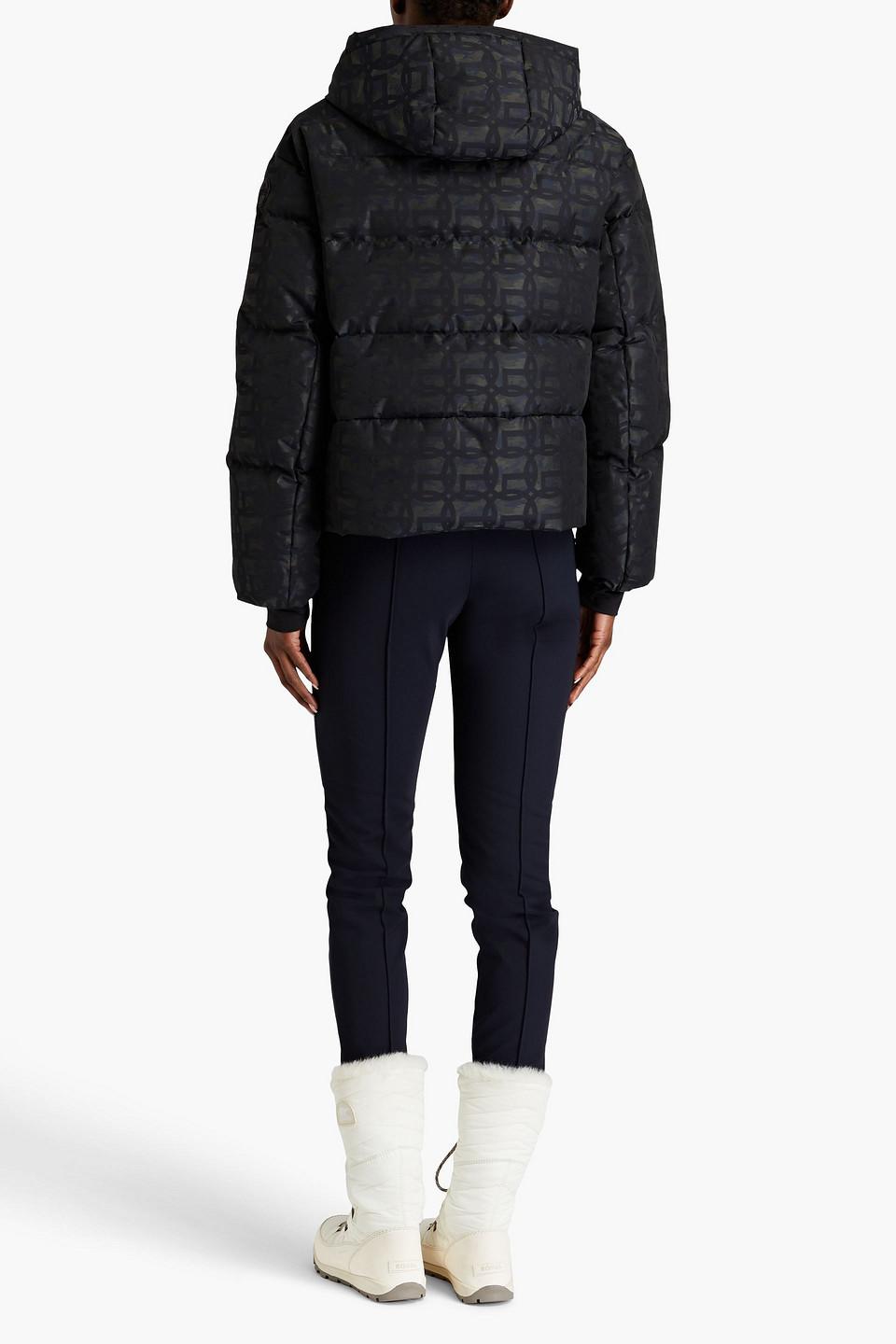 Barsy quilted printed hooded down ski jacket