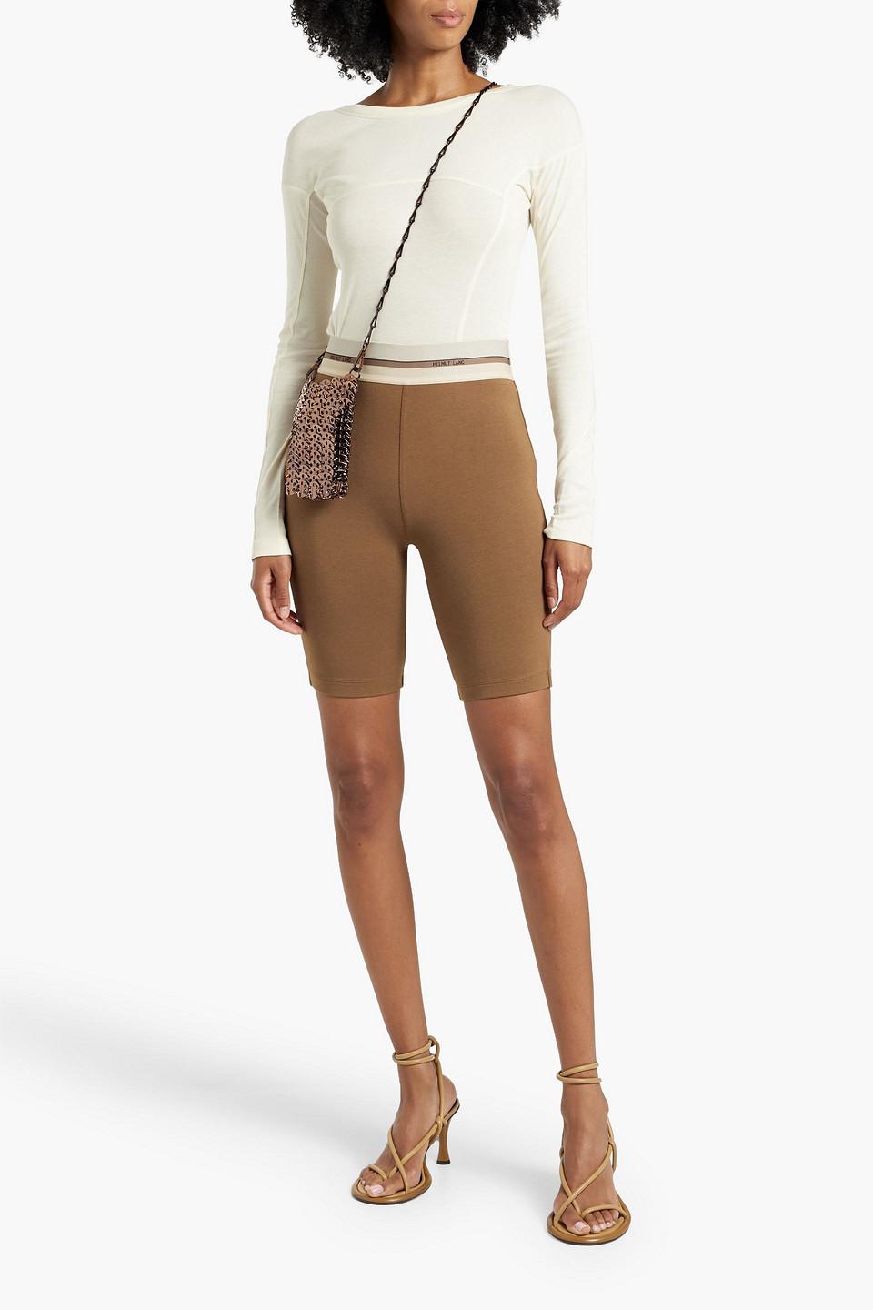 Stretch cotton and modal-blend jersey shorts