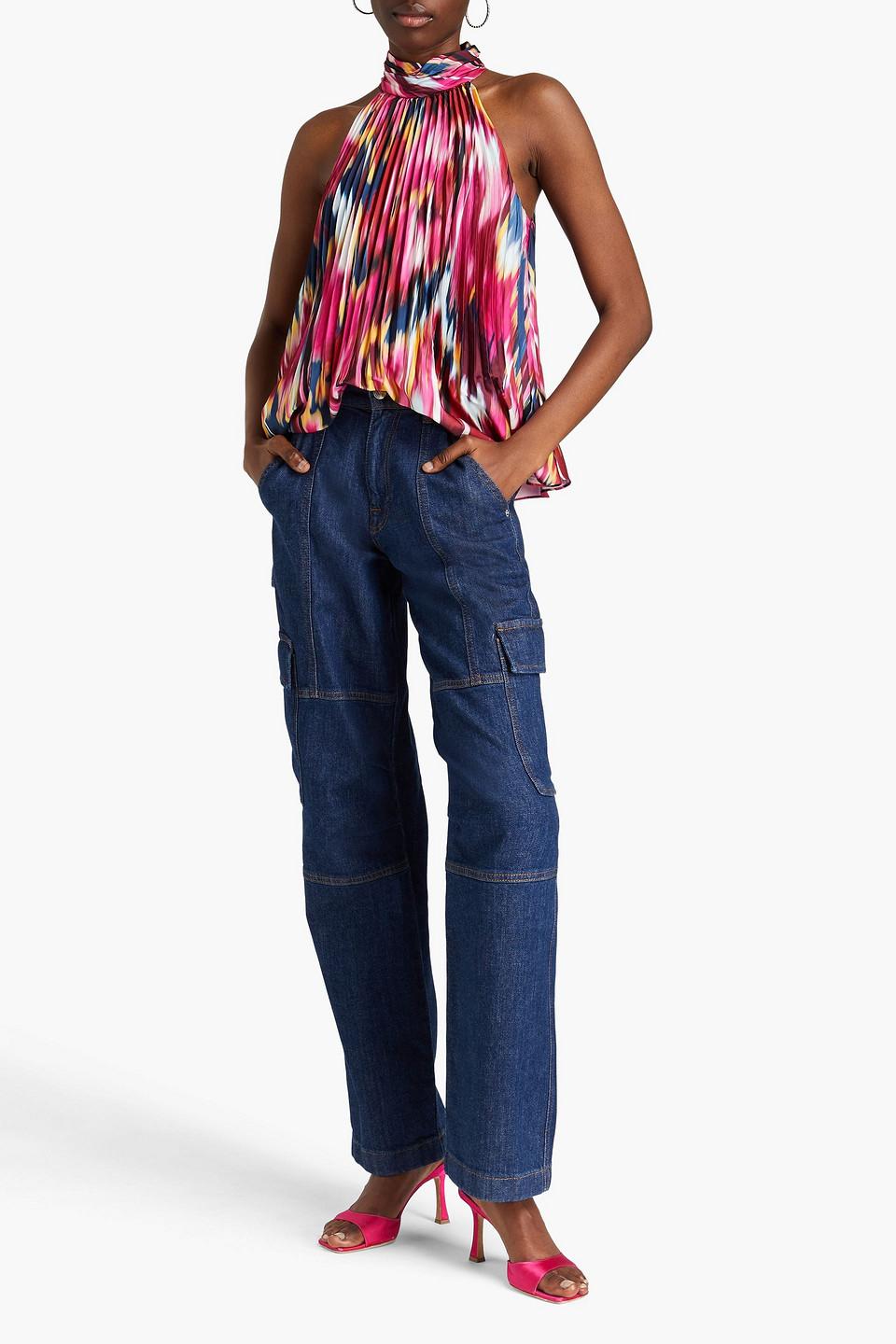 Axelle high-rise straight-leg jeans