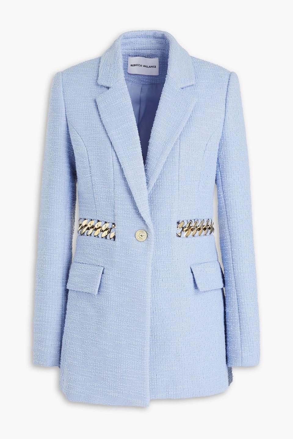 Carine chain-embellished tweed blazer