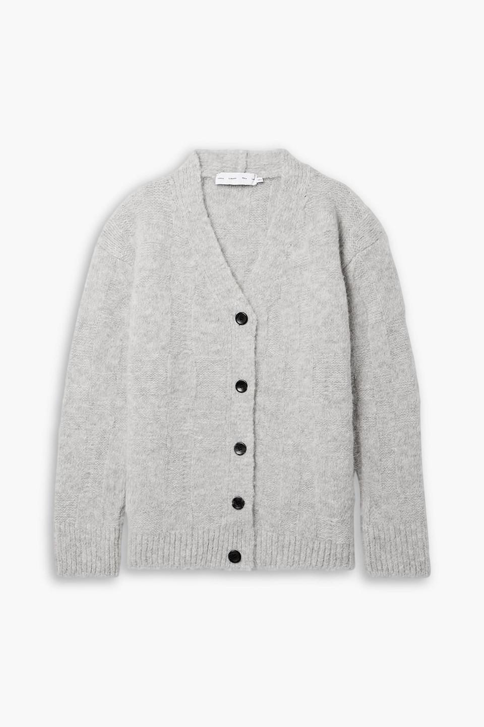 Alana brushed knitted cardigan