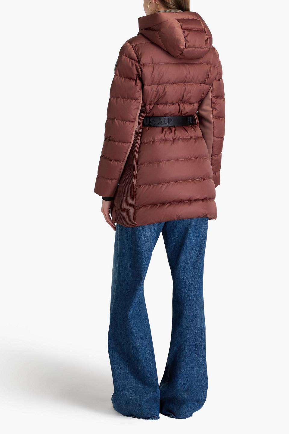 Regina paneled quilted coat