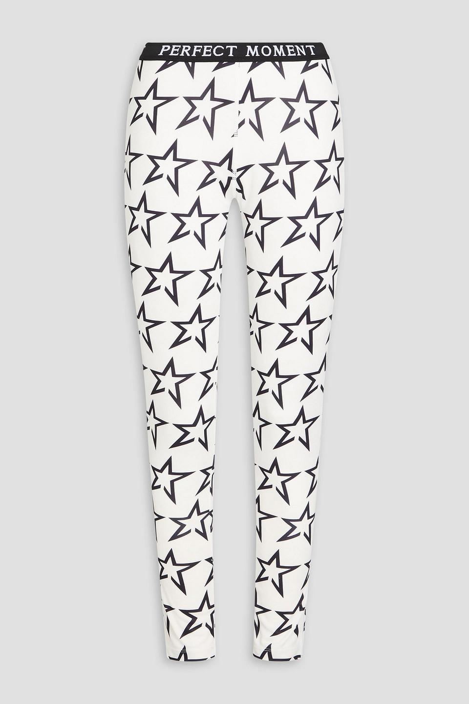 Printed jersey thermal leggings