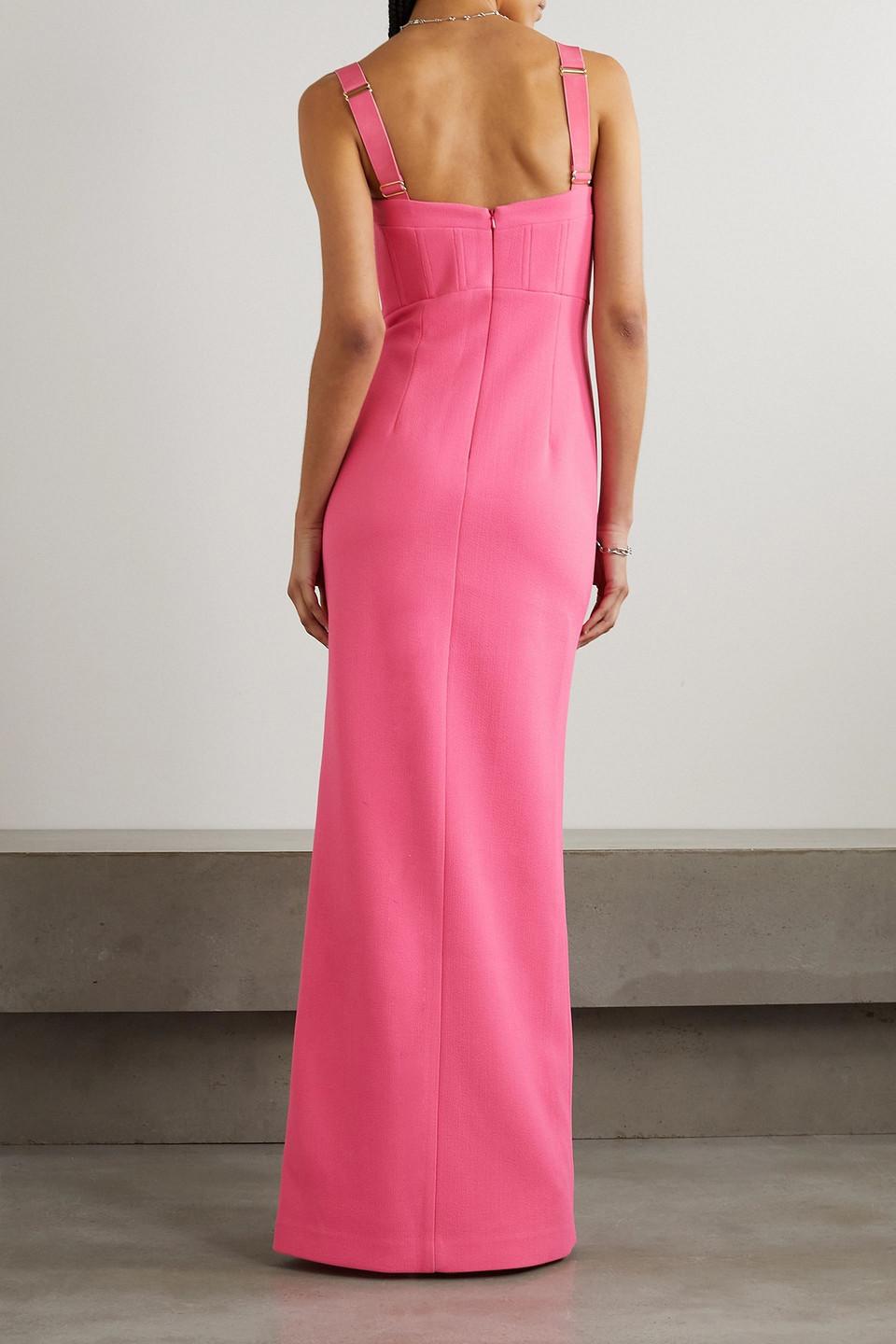 Crepe maxi dress