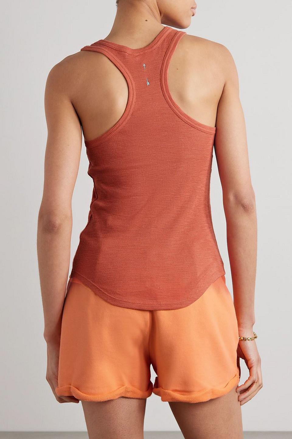 Frankie ribbed cotton-jersey tank