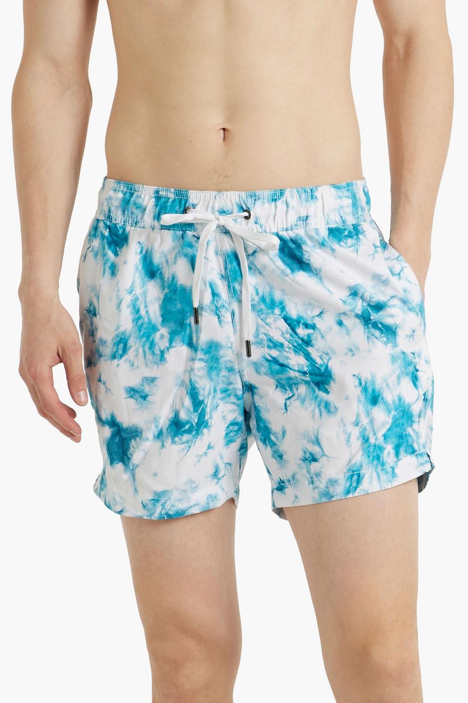 Charles mid-length printed swim shorts