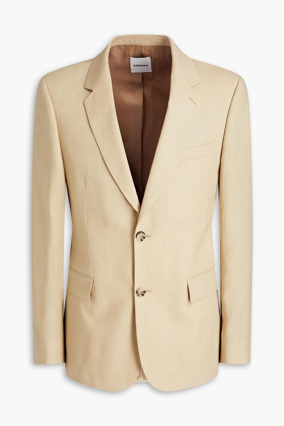 Slim-fit linen blazer