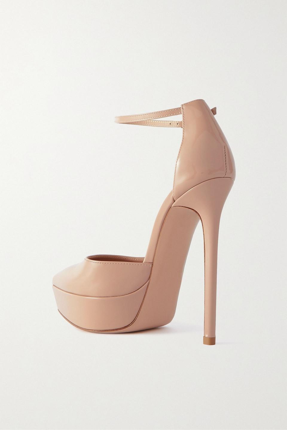 Kasia 105 patent-leather platform pumps