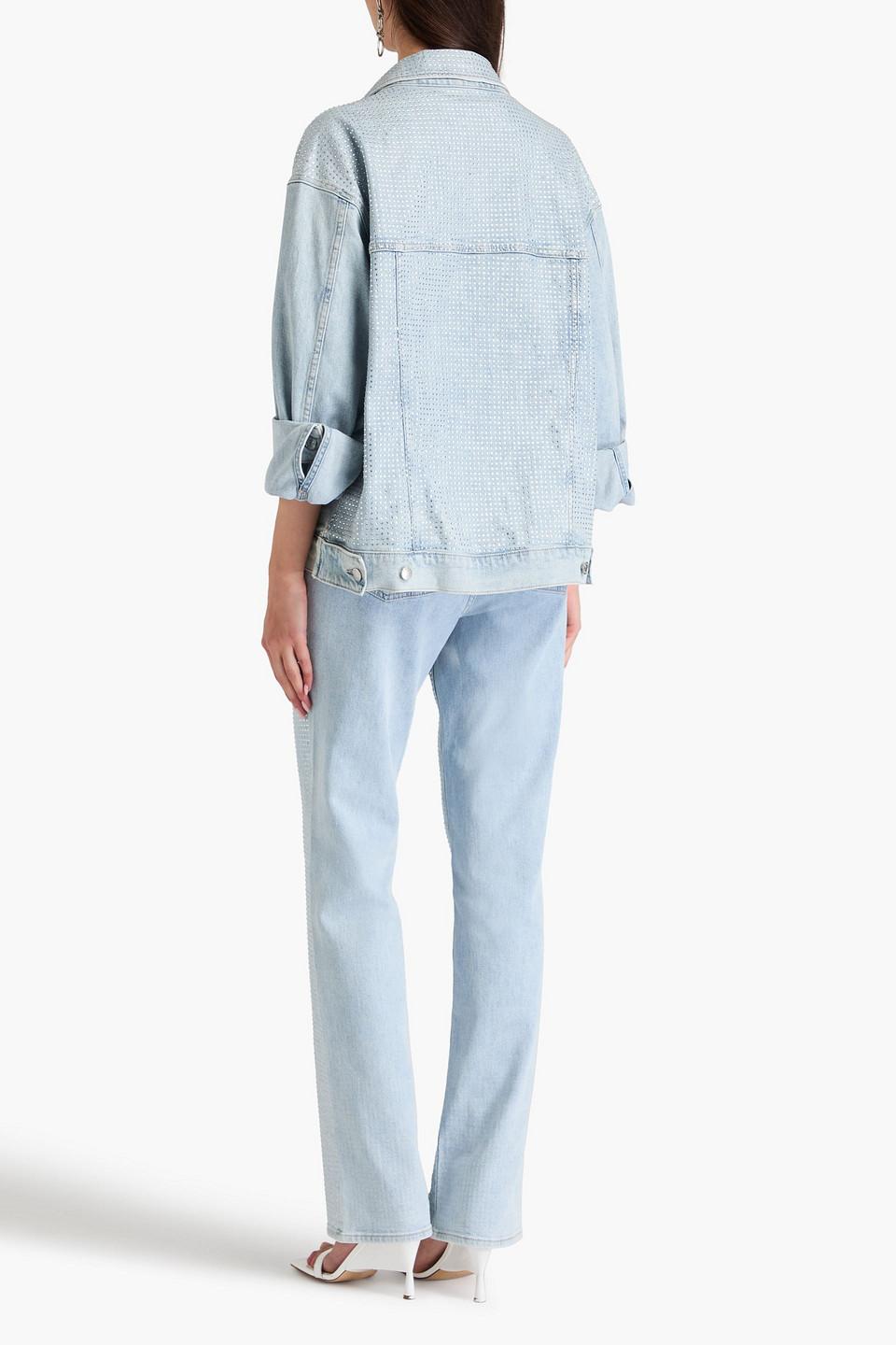 Lambert crystal-embellished denim jacket