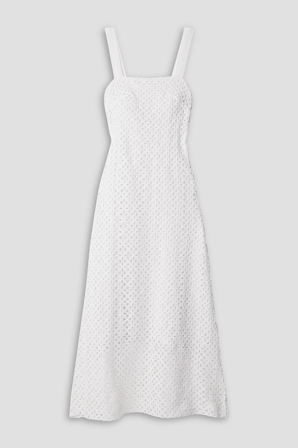 Blake crocheted cotton midi dress