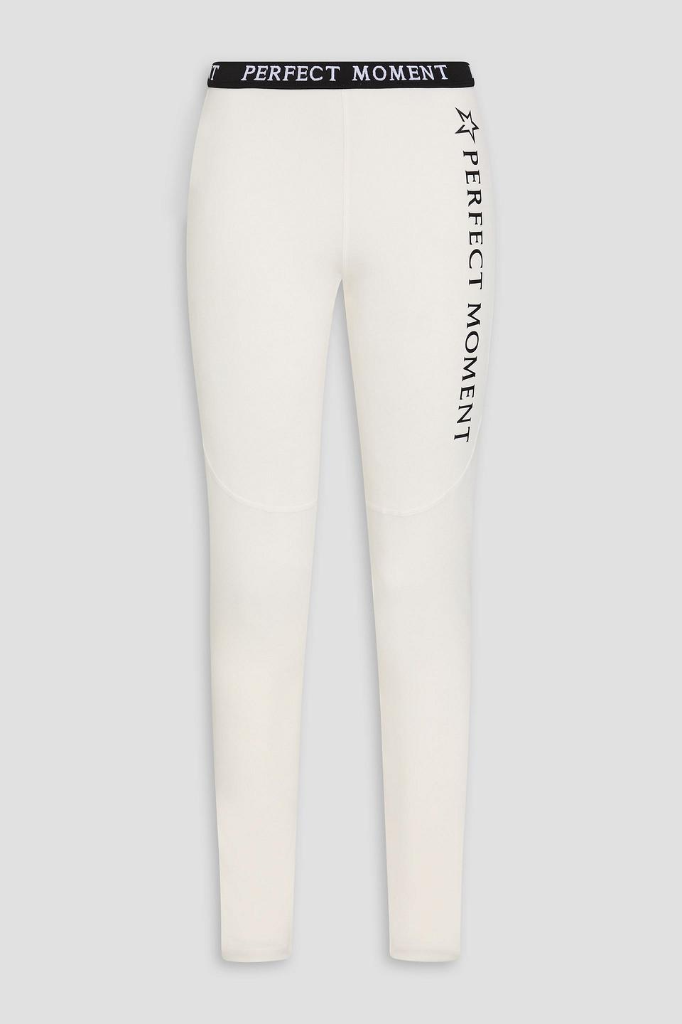 Logo-print jersey leggings