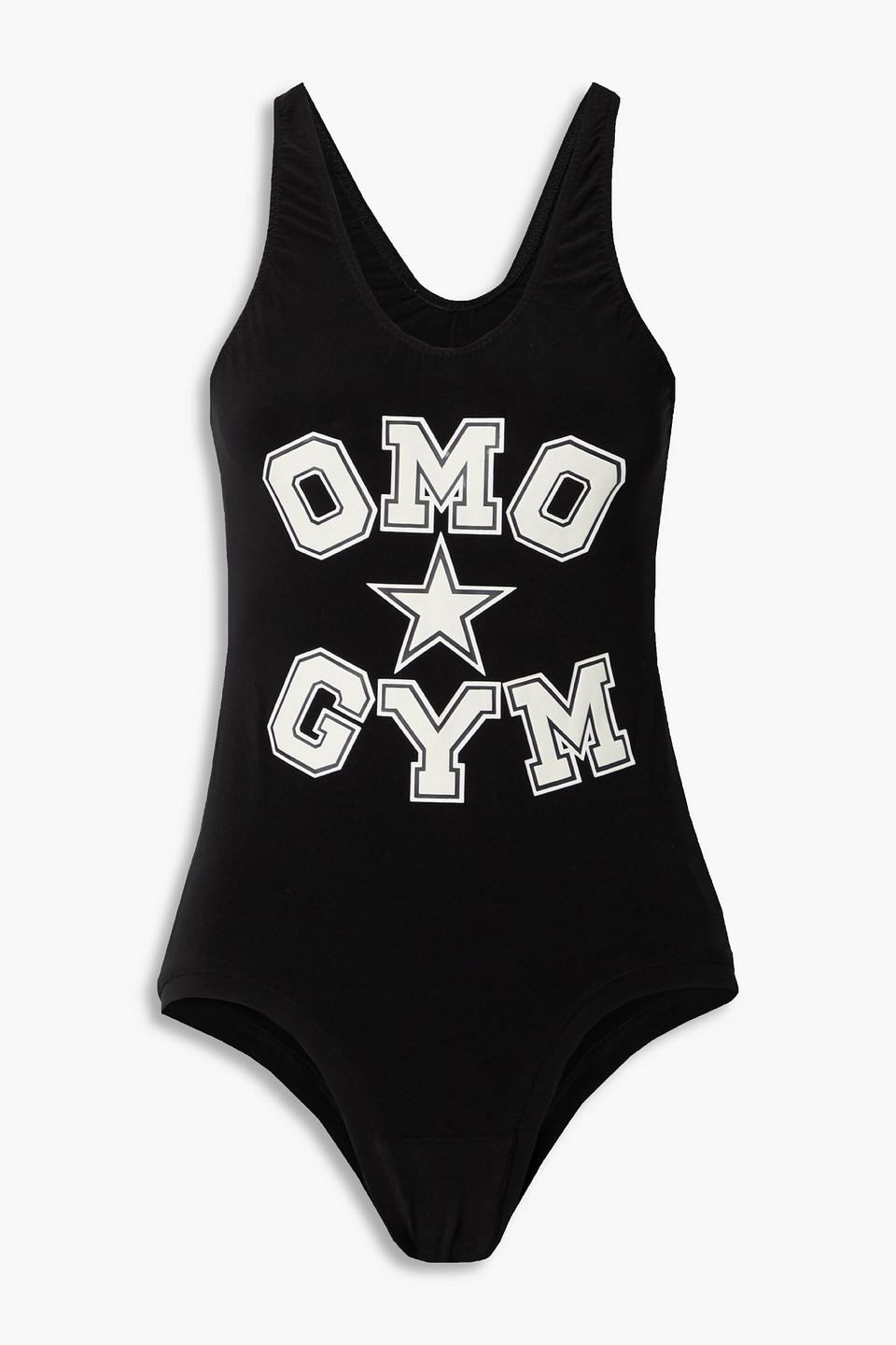 OMO printed stretch-jersey bodysuit