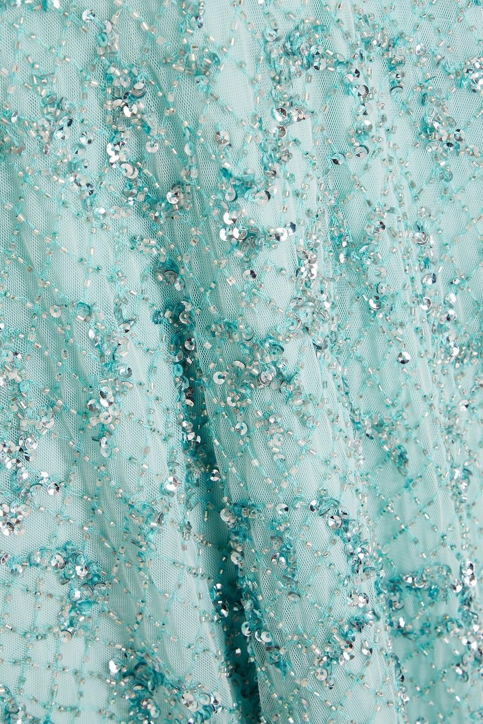 Embellished tulle dress