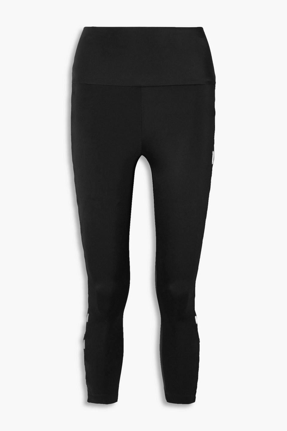 X cutout stretch-jersey leggings