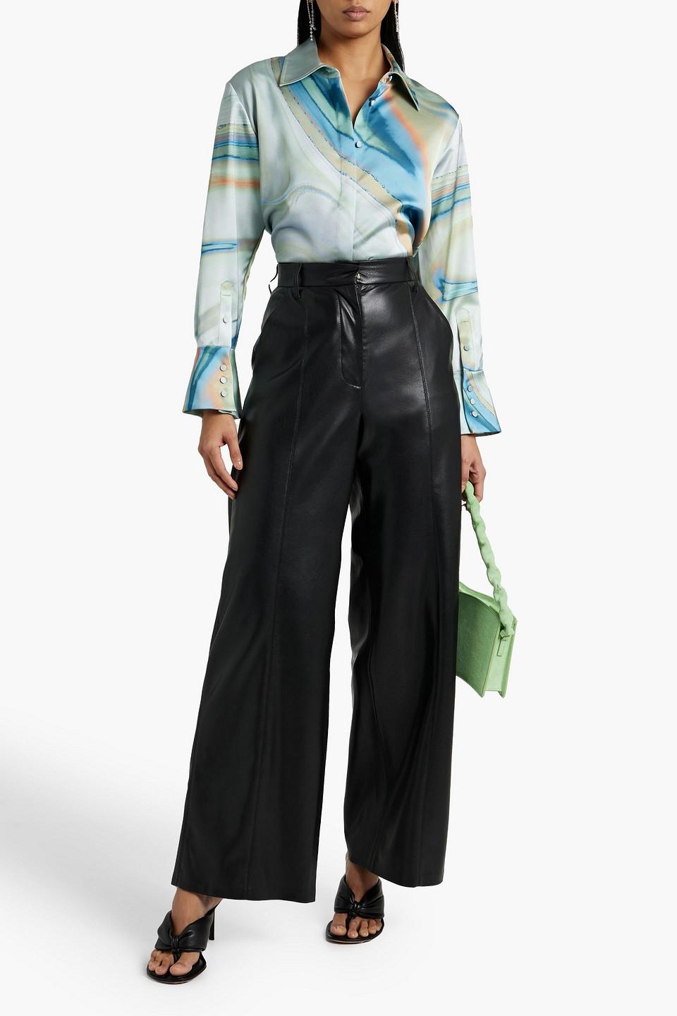 Elika printed satin shirt