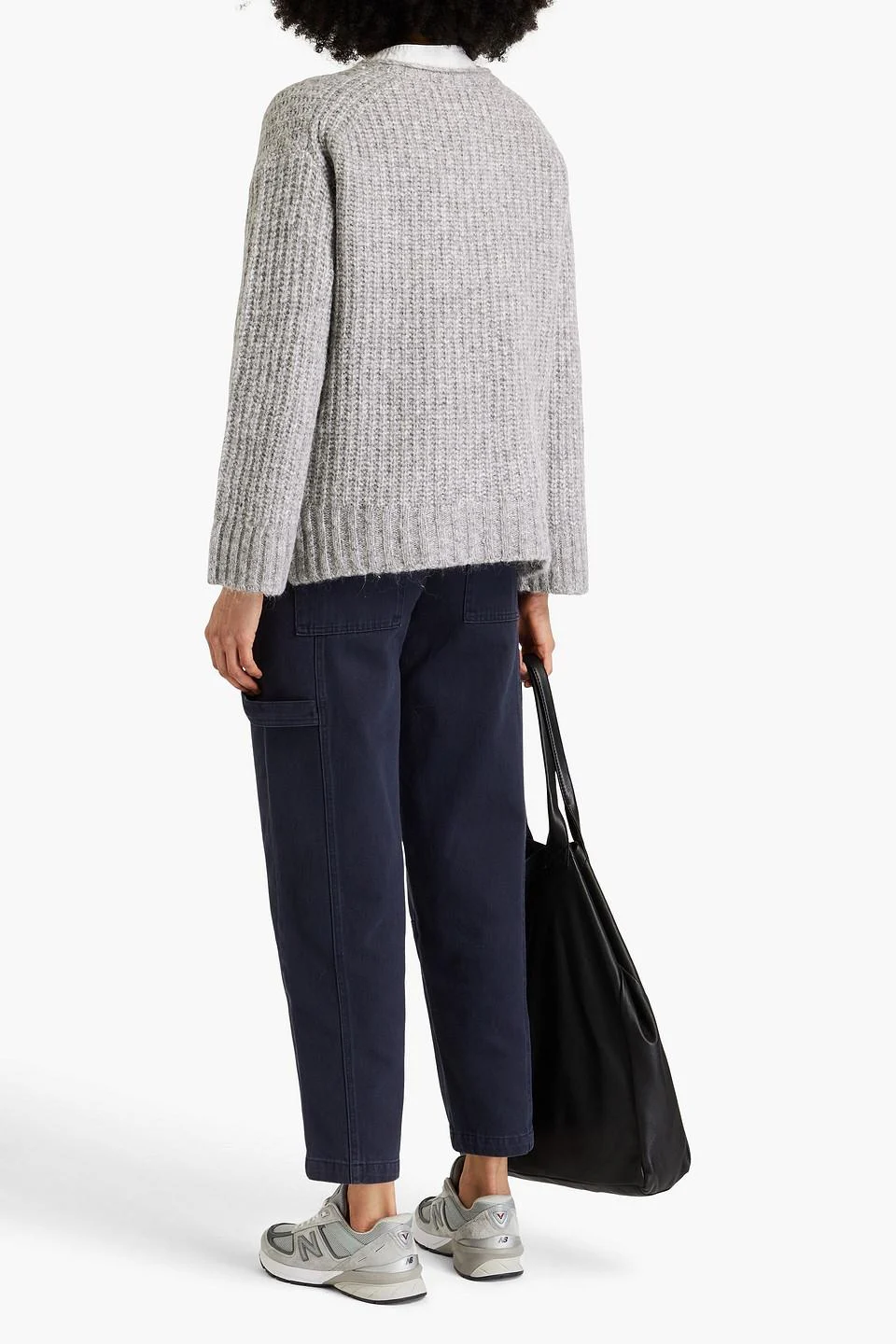 Normandie ribbed wool-blend sweater