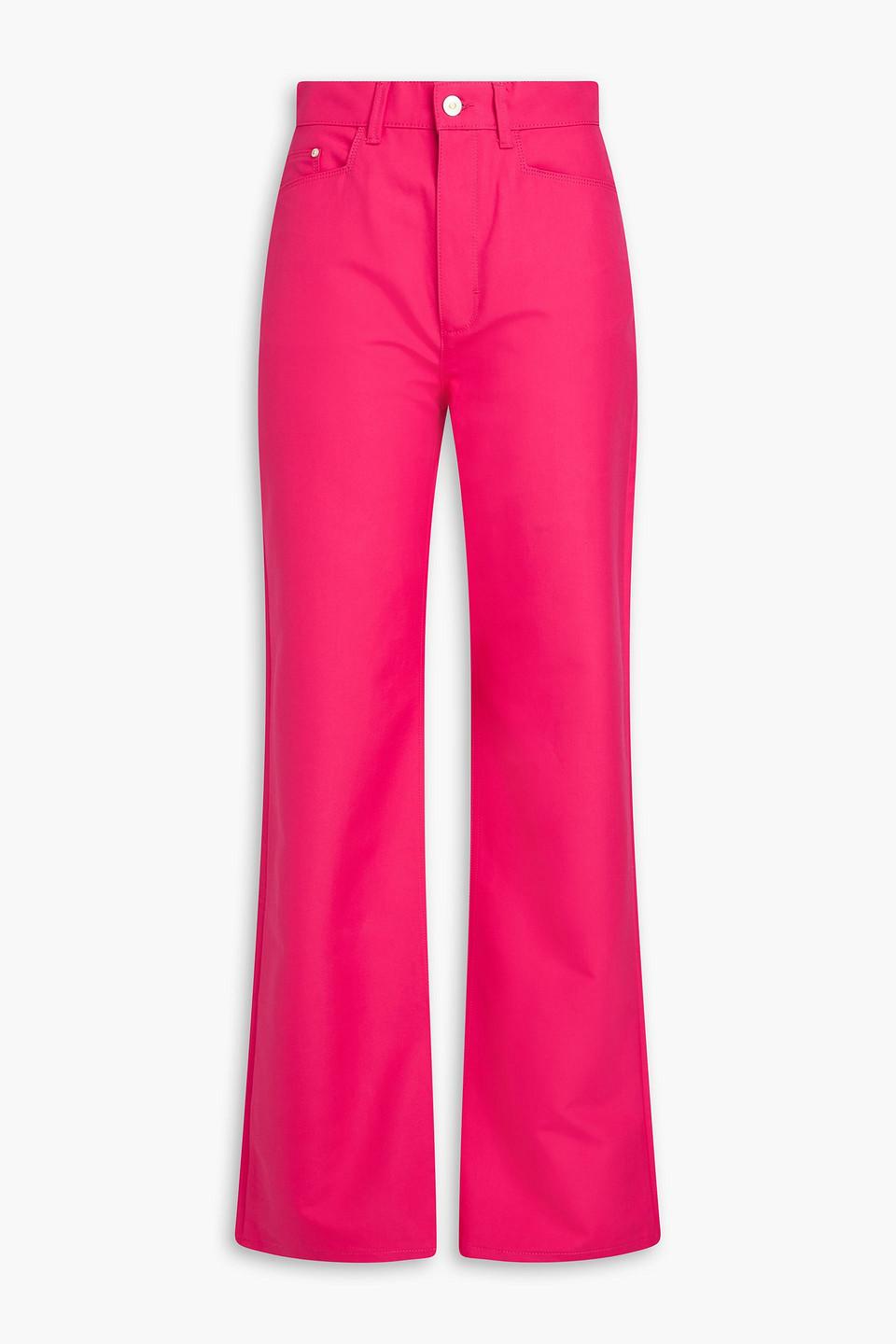 Rose high-rise straight-leg jeans