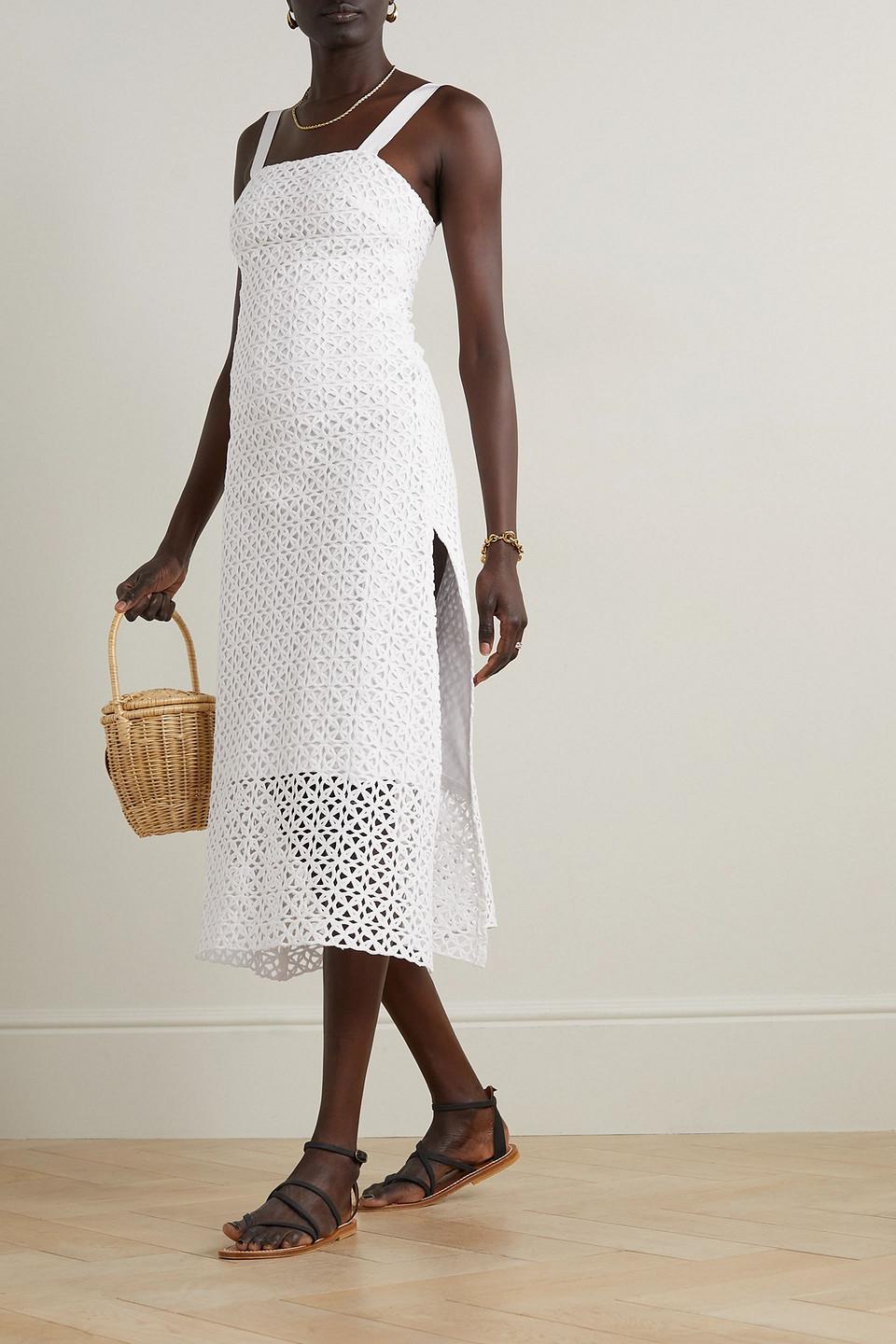 Blake crocheted cotton midi dress