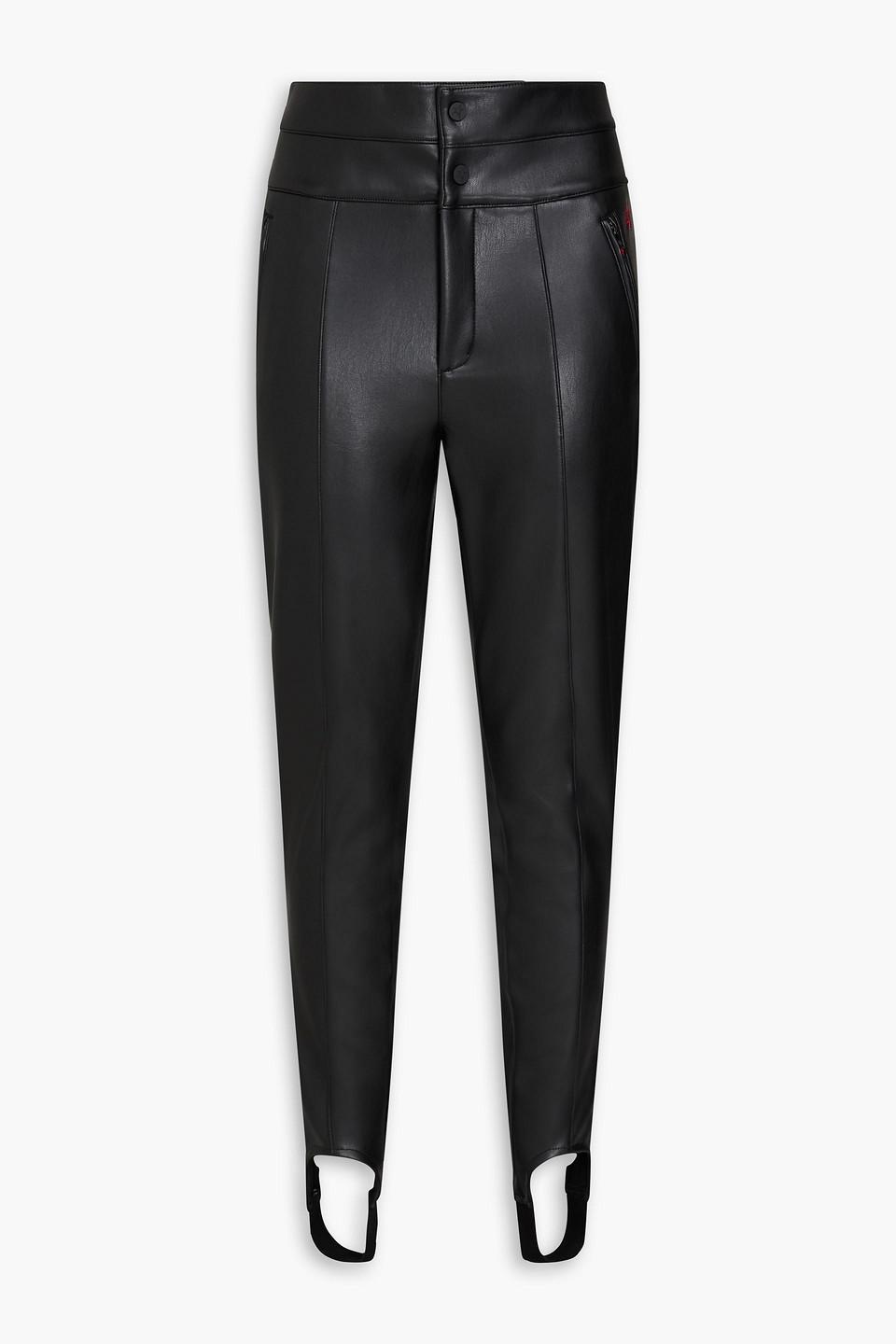 Aurora faux leather ski pants