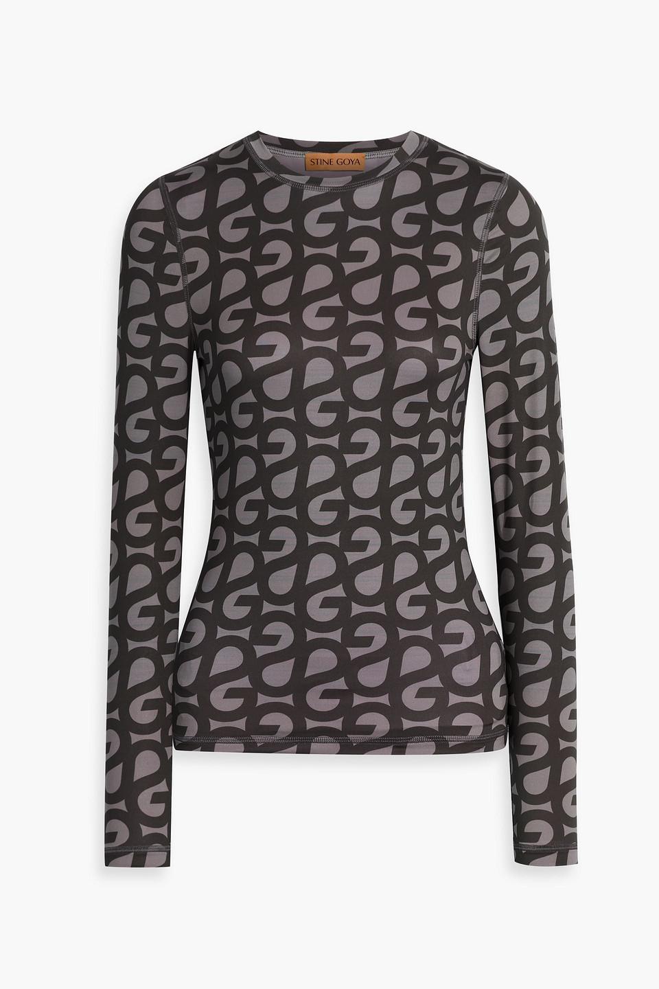 Juno printed jersey top