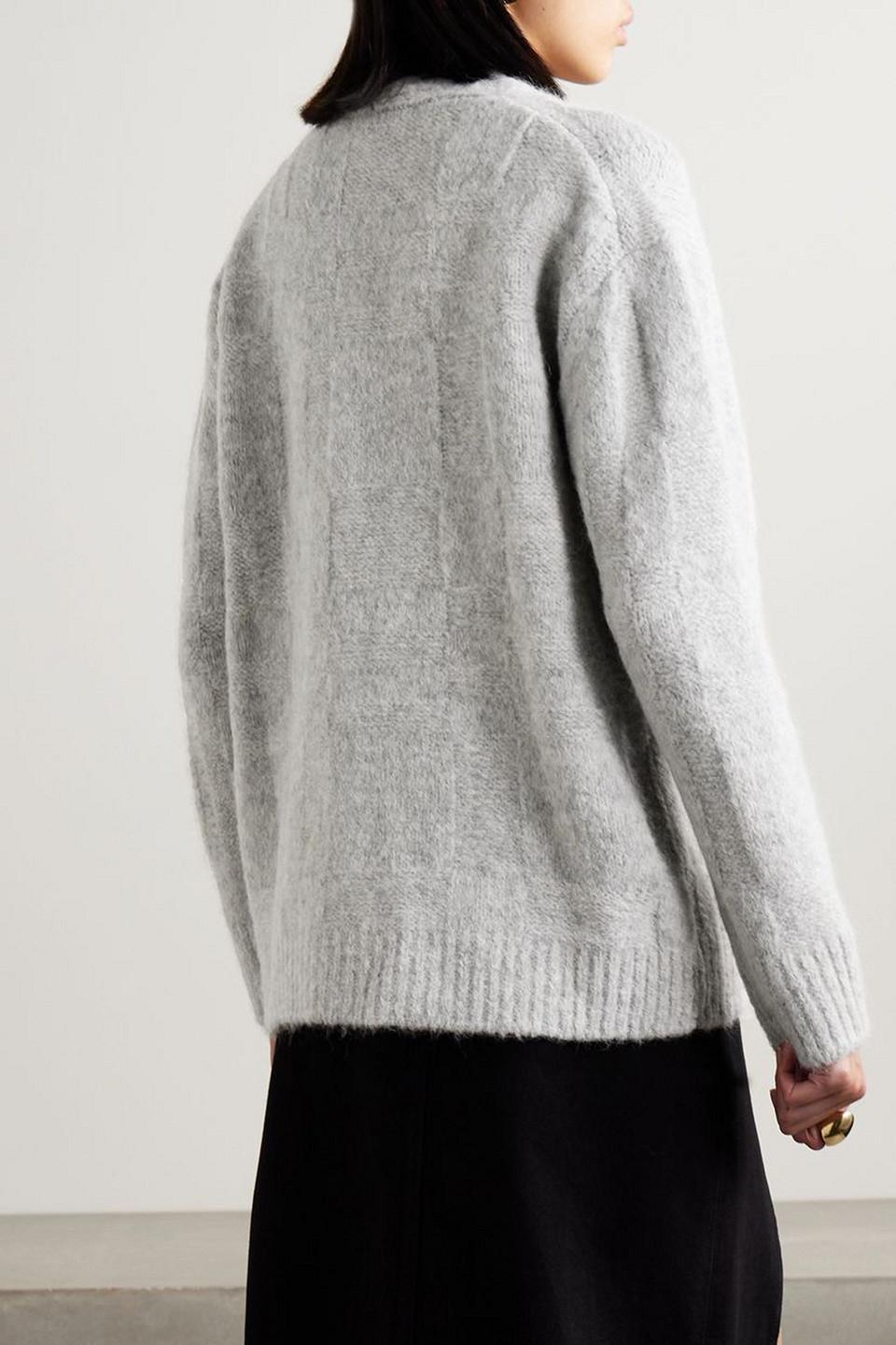 Alana brushed knitted cardigan