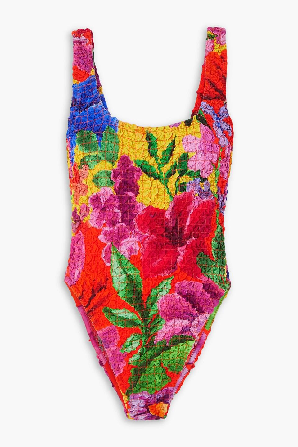 Isa printed TENCEL™ Lyocell-popcorn bodysuit