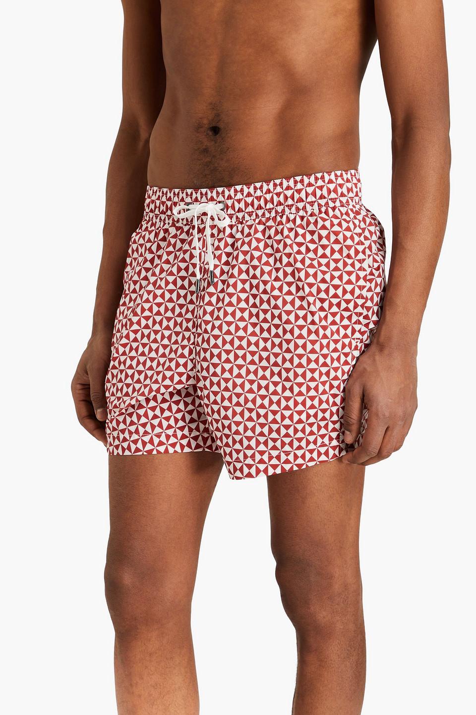 Charles short-length printed swim shorts