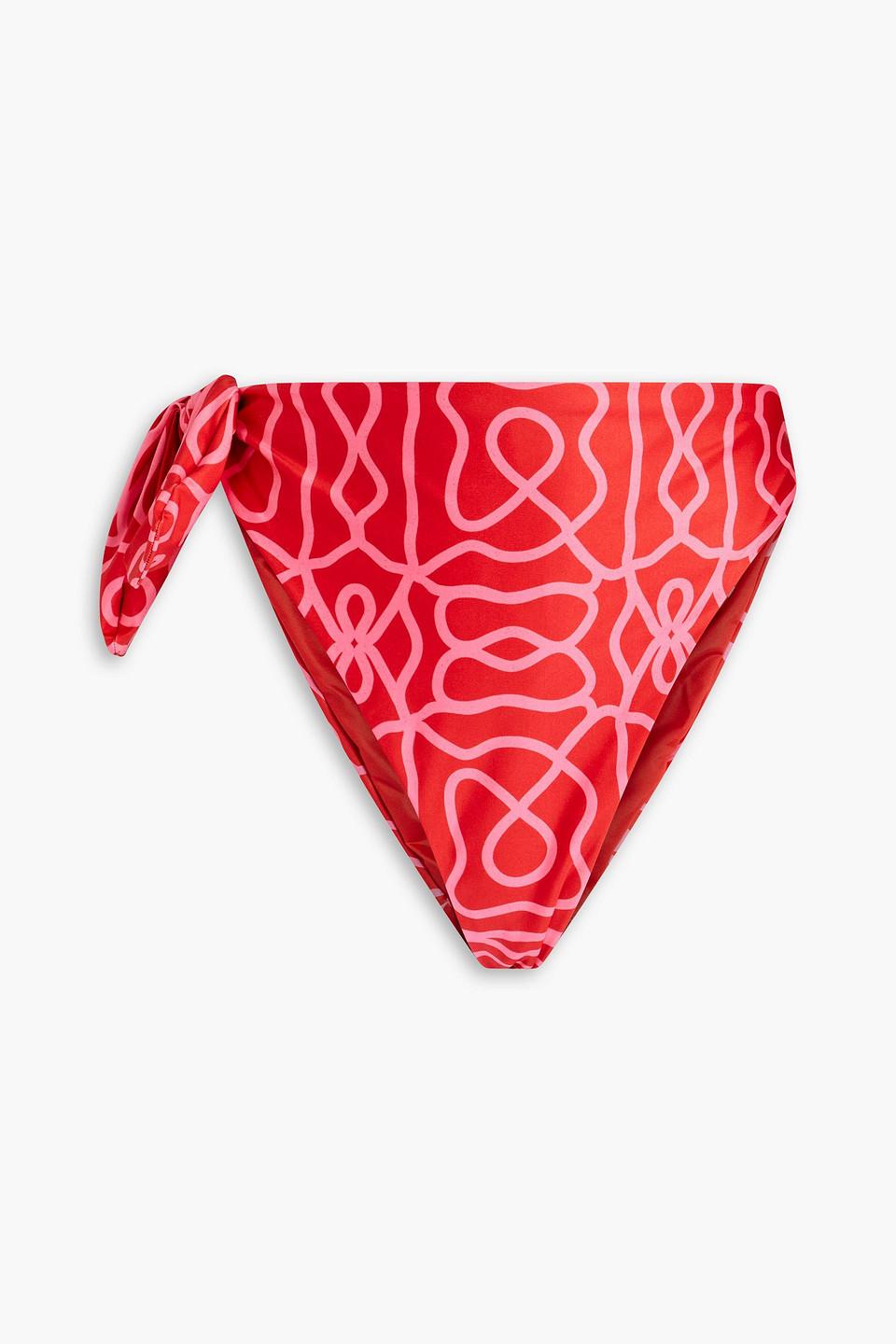 Ipanema printed high-rise bikini briefs