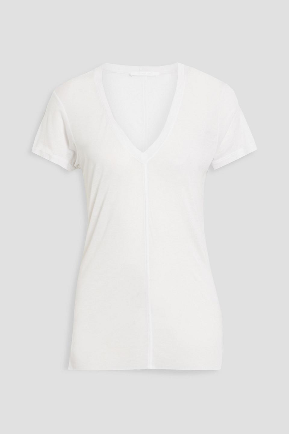 Modal and silk-blend jersey T-shirt