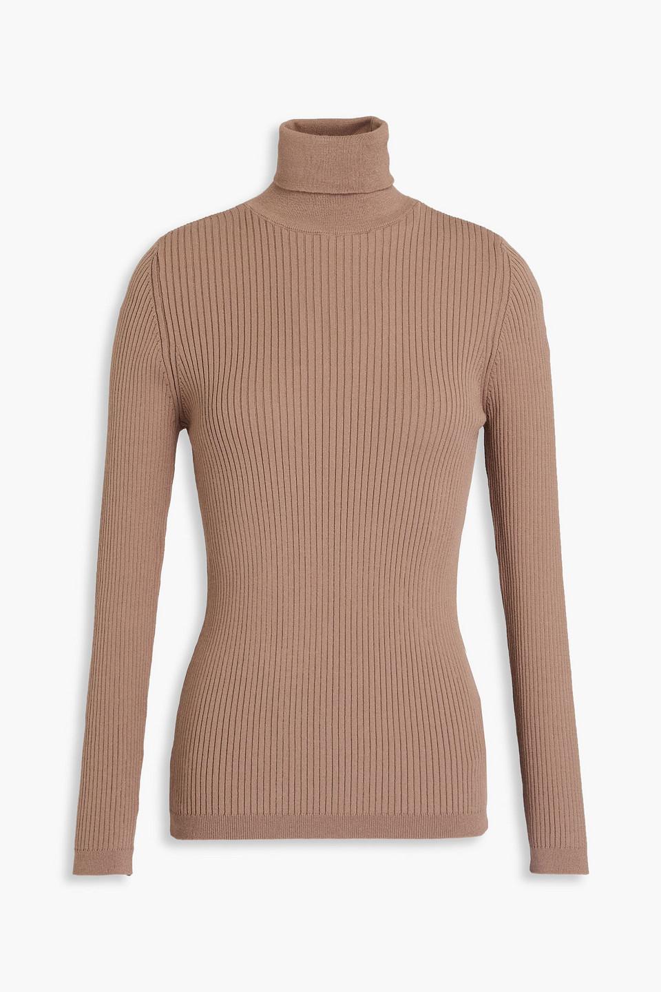 Ancelle ribbed-knit turtleneck sweater