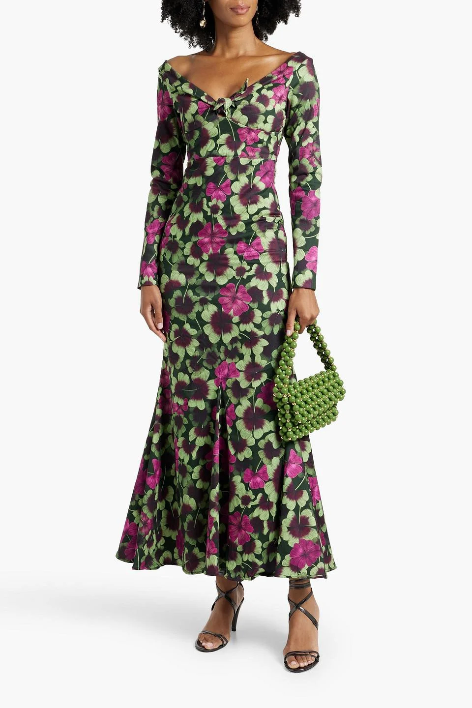 Nube Fortuna floral-print cotton-blend maxi dress