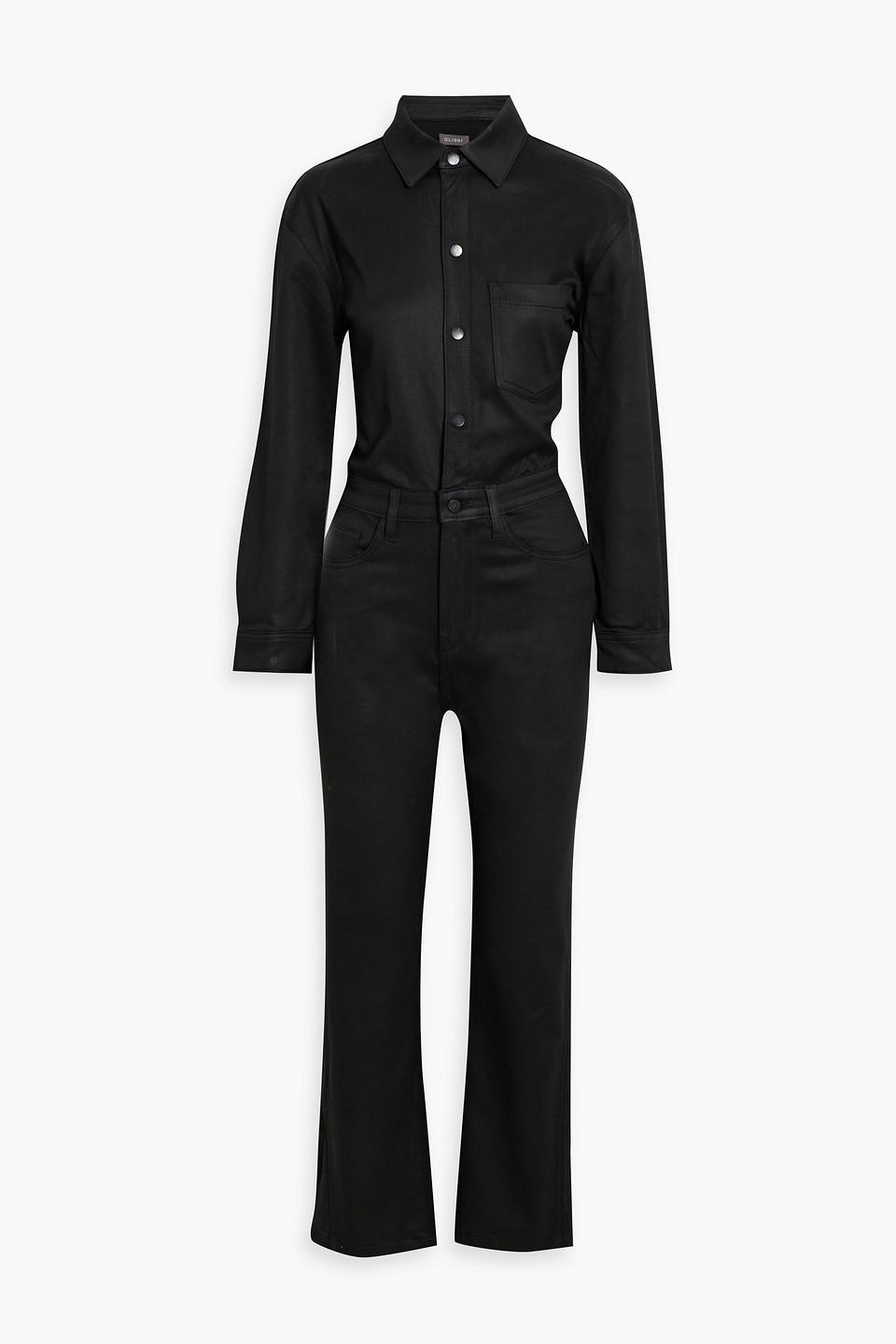 Freja coated denim jumpsuit