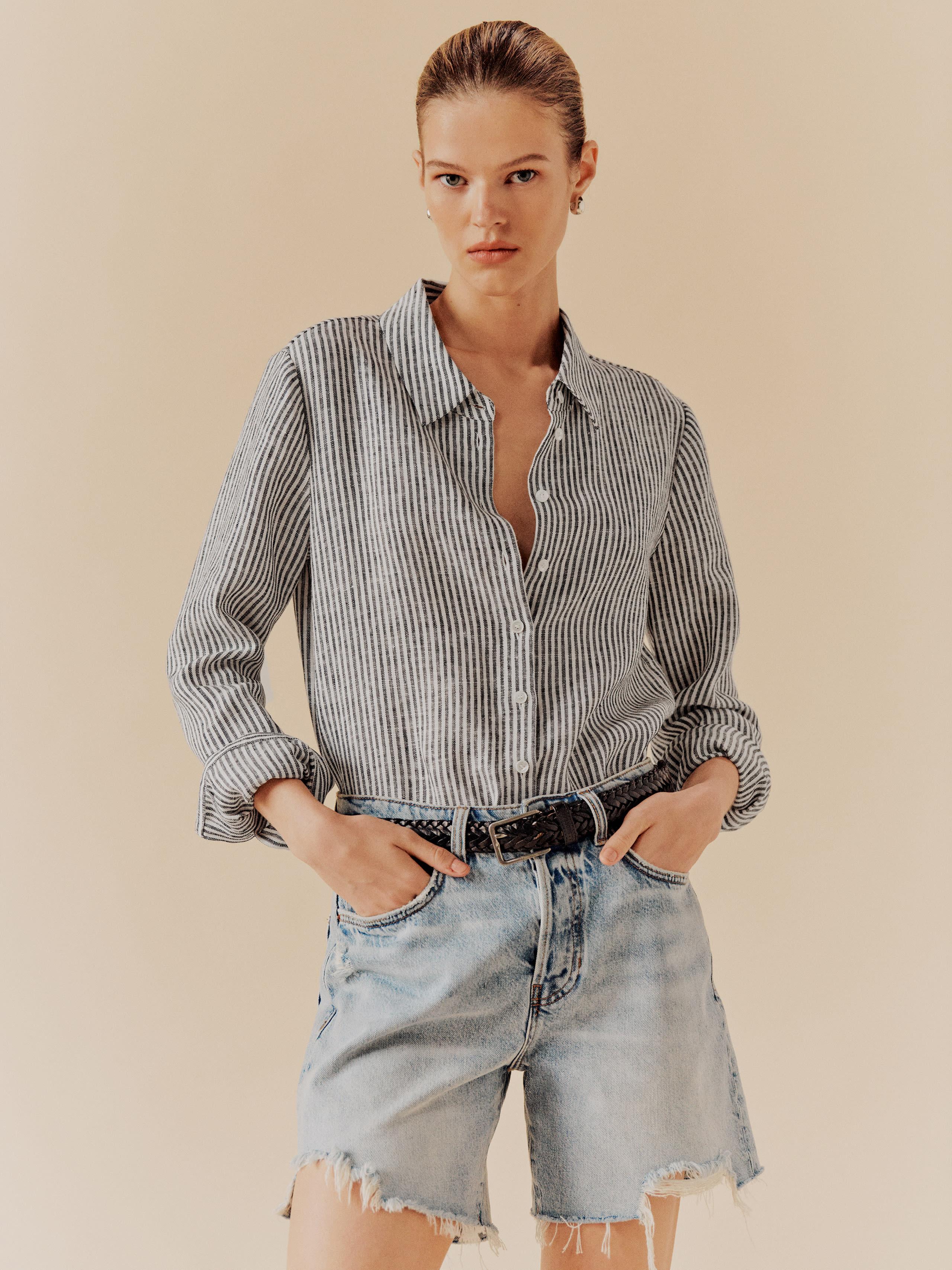 Sky Relaxed Linen Top