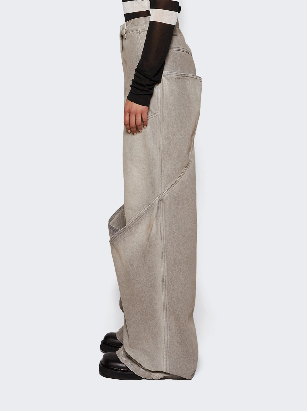 Baggy Long Pants Vintage Grey