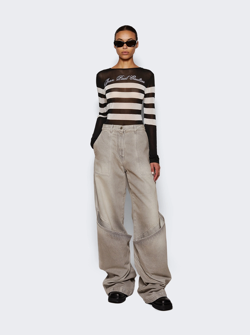 Baggy Long Pants Vintage Grey