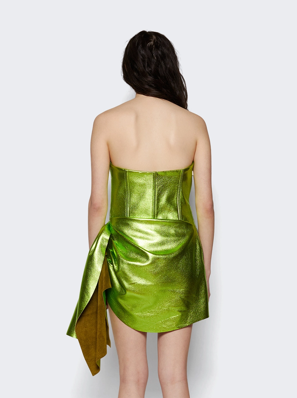 Strapless Cocktail Dress Lime