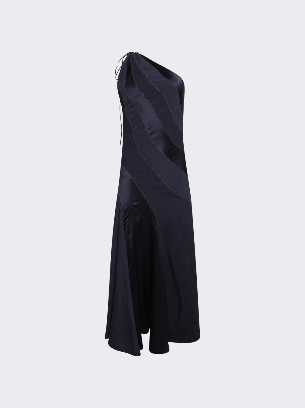 Long One Shoulder Dress Navy